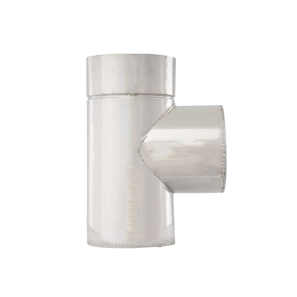 TEU INOX DP 90* D80/140 VULCANO 0.5MM