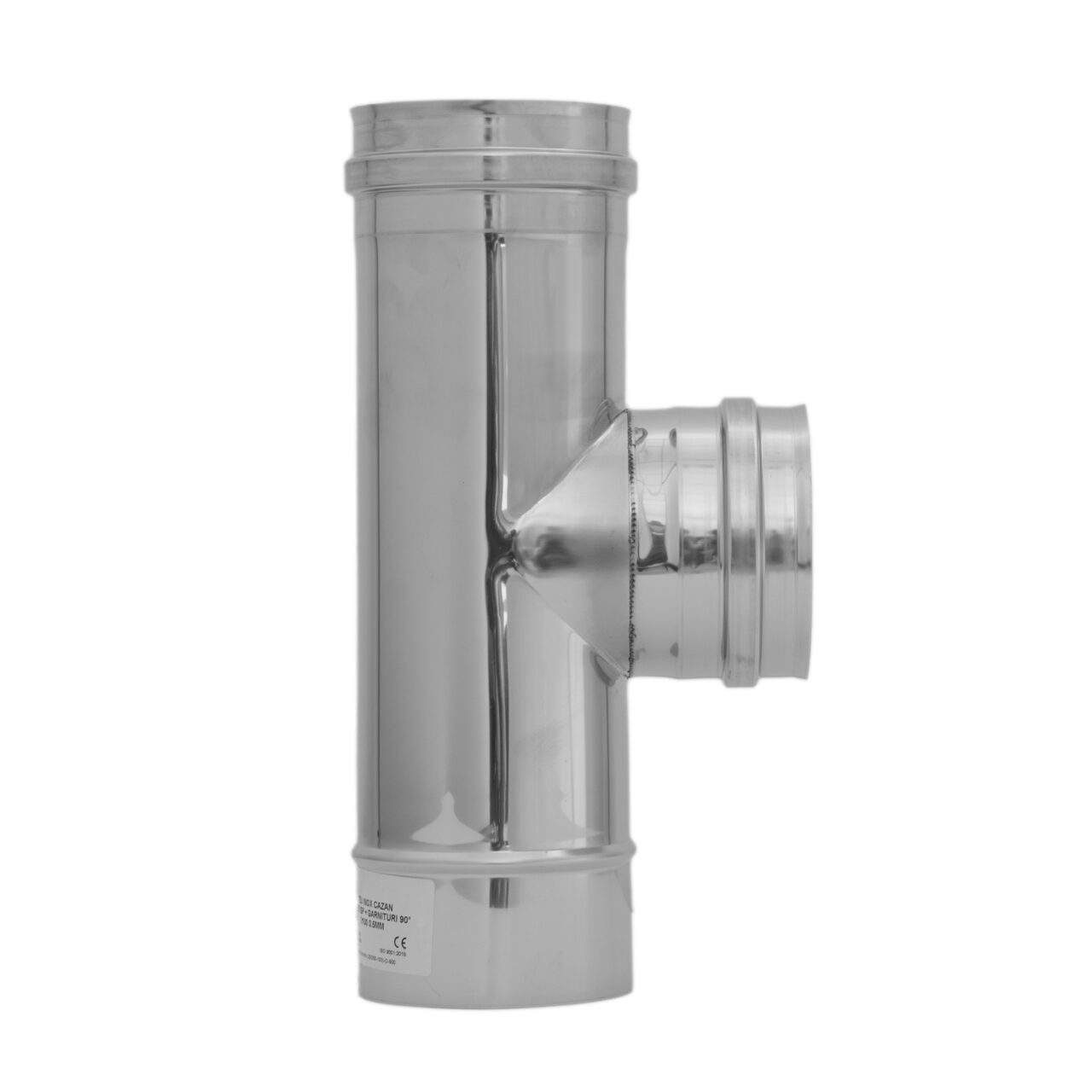 TEU INOX CAZAN PELETI+GARNITURI SP 90* D80 0.5MM