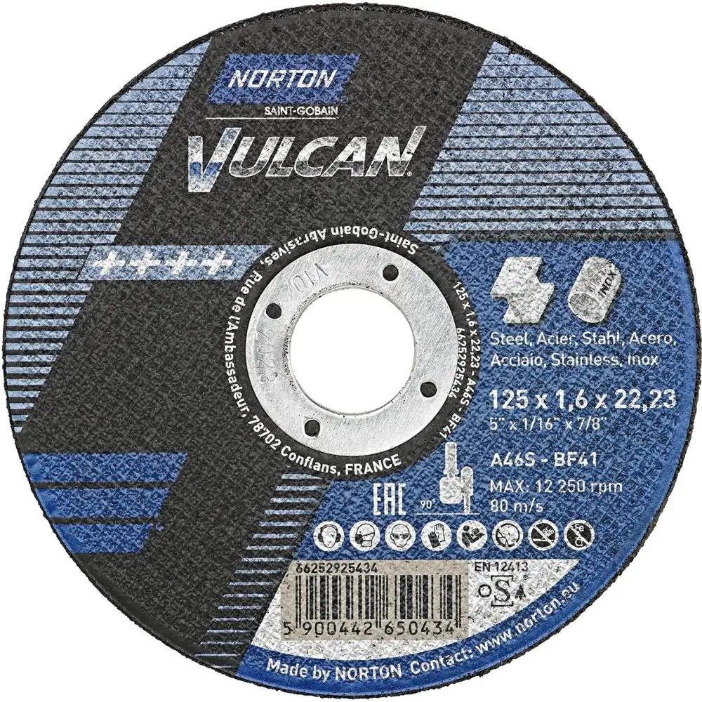 DISC OTEL NORTON 125*1.6*22.23 A46S-BF41(25)