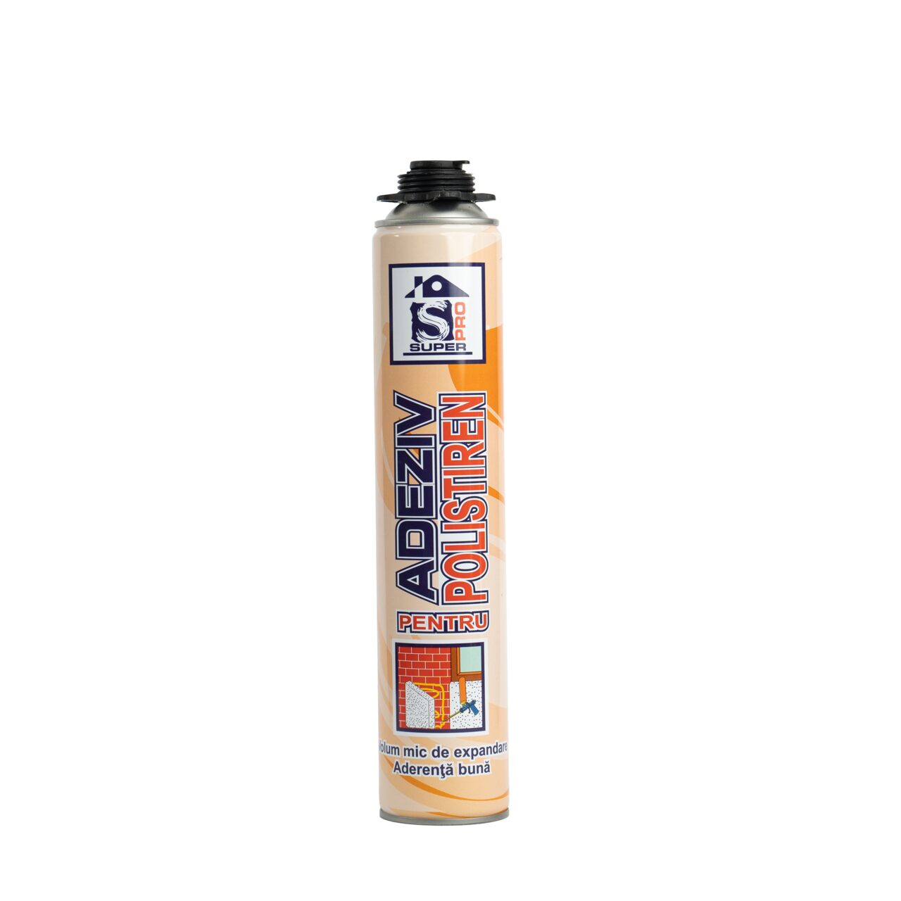 SUPER PRO ADEZIV SPUMA POLISTIREN PISTOL 750ML (12)